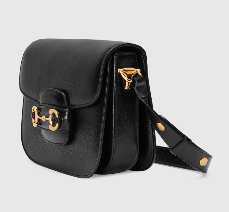 GUCCI HORSEBIT 1955 SHOULDER BAG-Black-602204