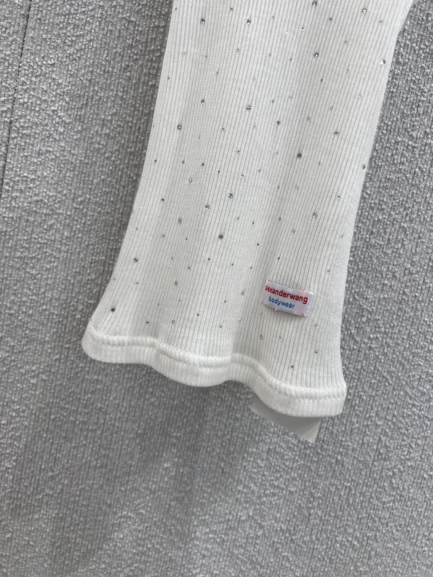 Alexander Wang Crystal-Embellished Racerback Tank