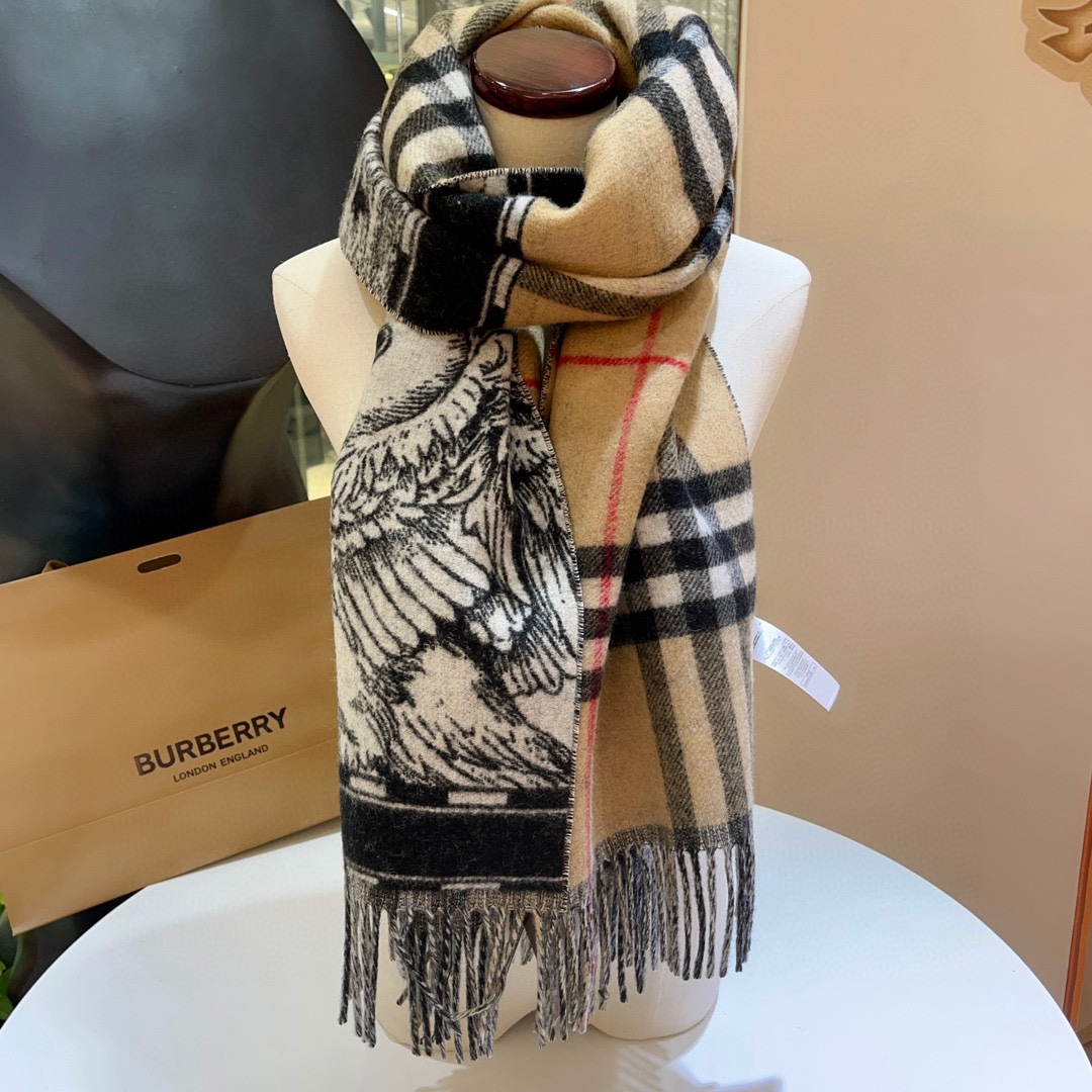 𝐁𝐮𝐫𝐛𝐞𝐫𝐫𝐲 Spliced Swan Scarf