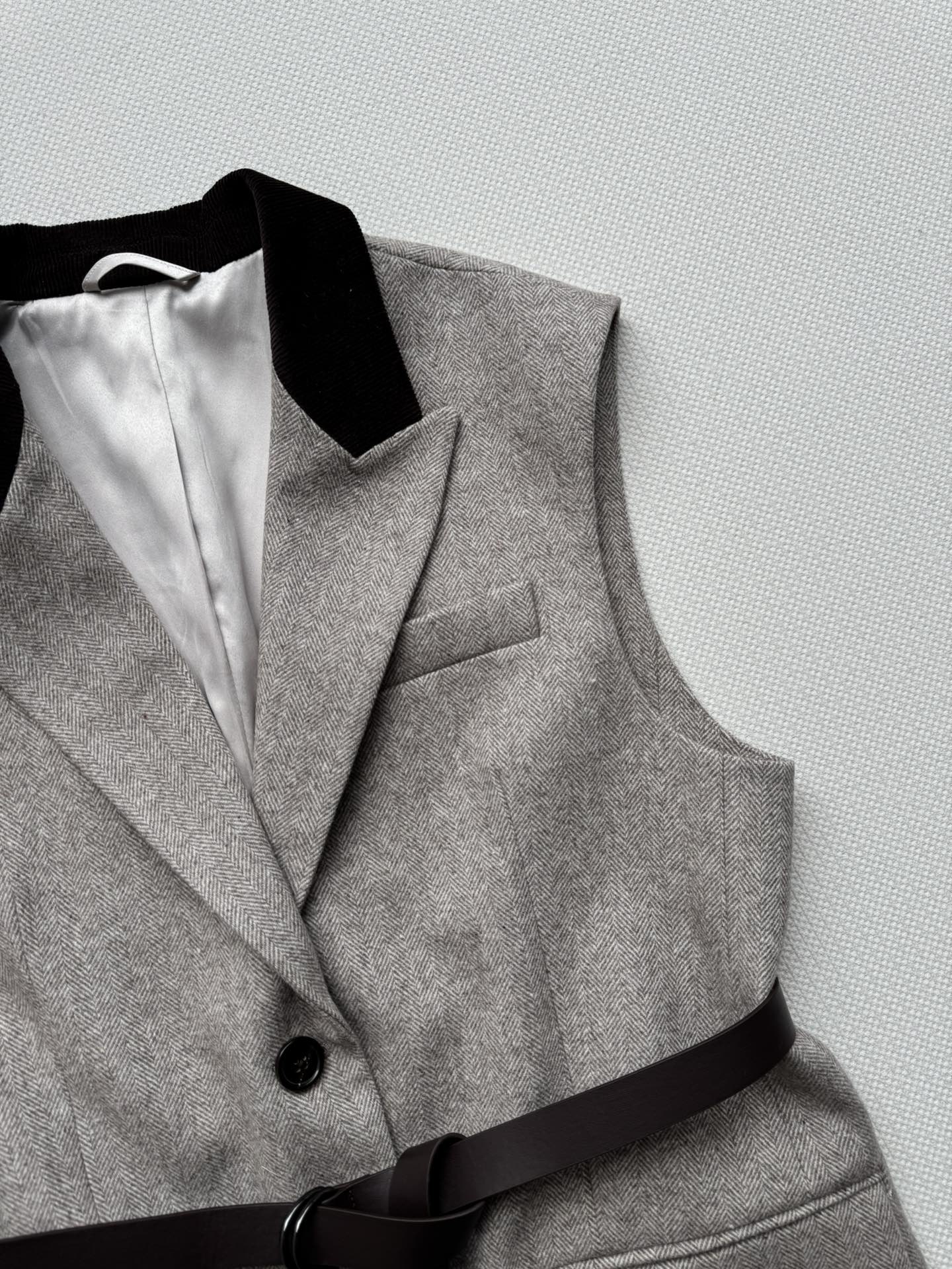 BRUNELLO CUCINELLI Belted cashmere-blend gilet