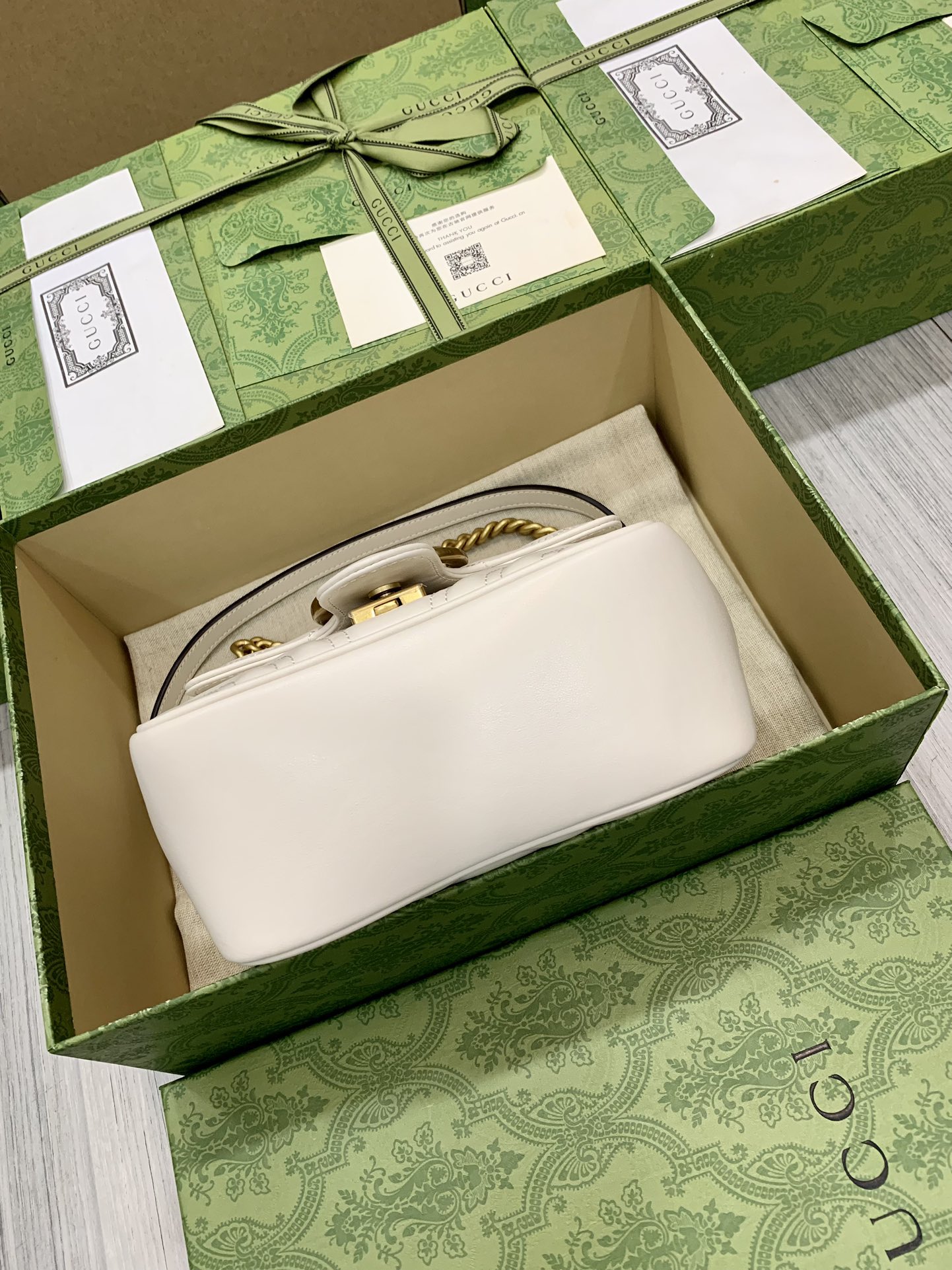 Gucci New White Mini Bag