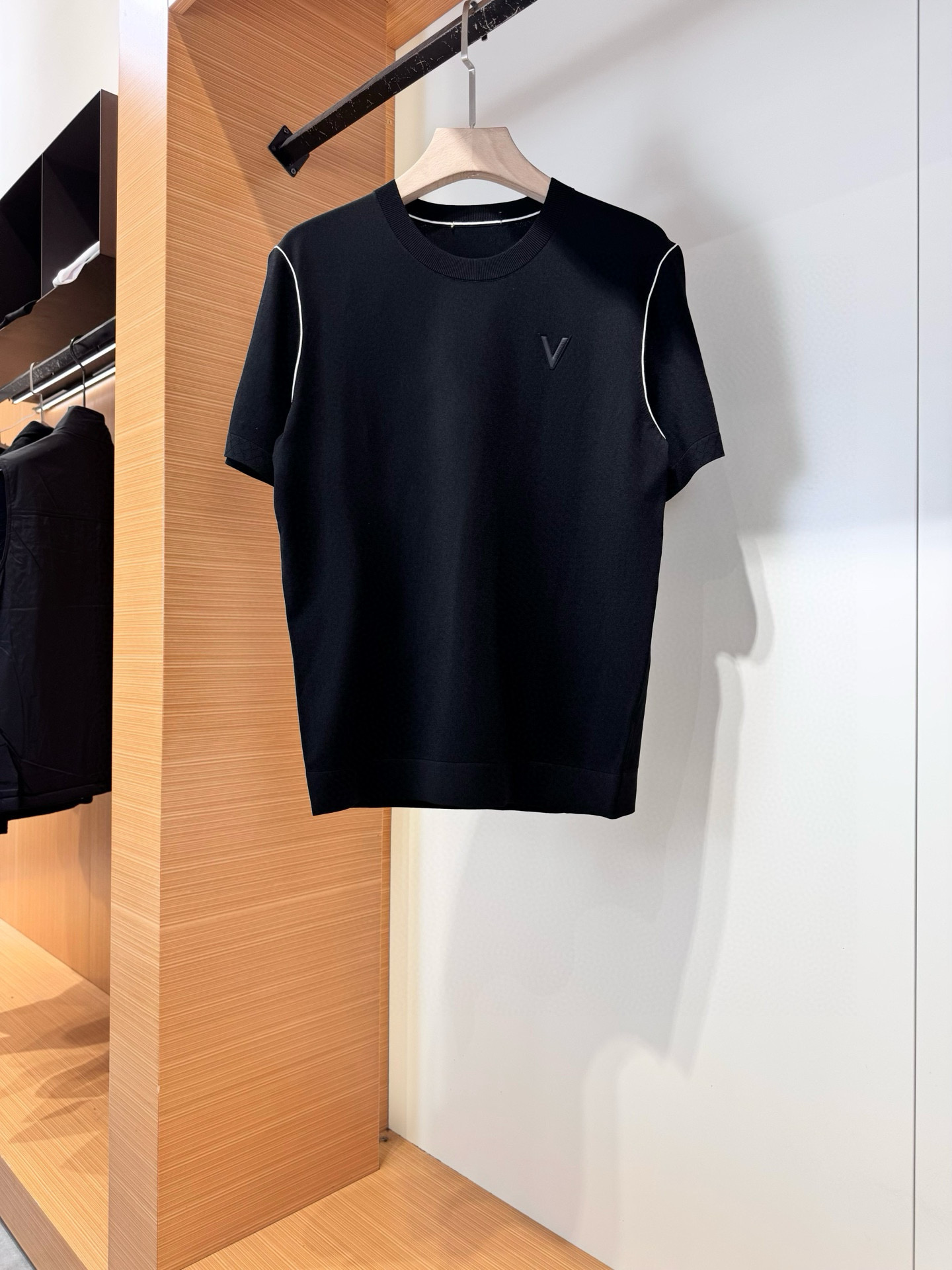 Valentino Men's SS25 Crew Neck Knit T-Shirt