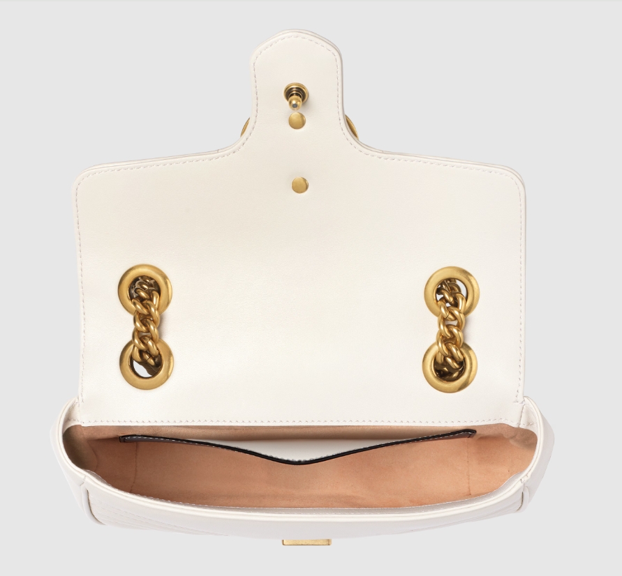 GG MARMONT MATELASSÉ MINI BAG-White-446744