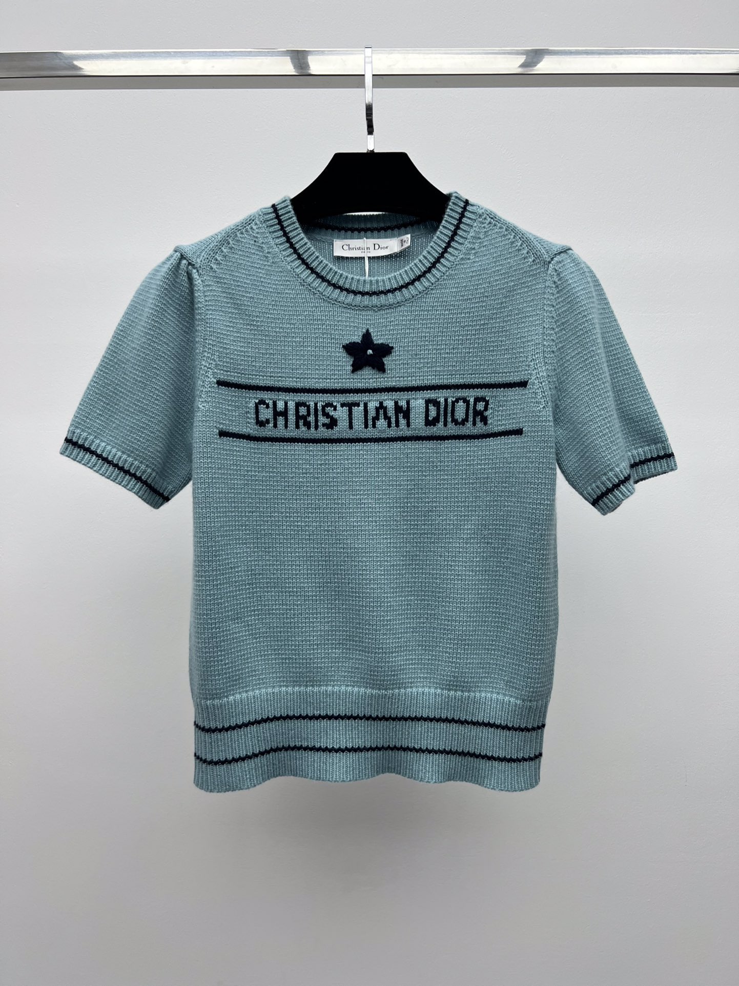 Dior Embroidered Knit Short Sleeve