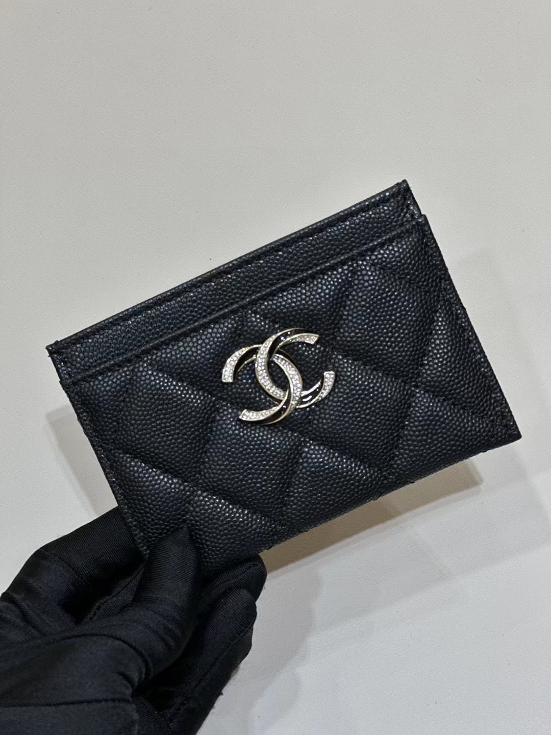 Chanel 23S new ultra-thin card case-black