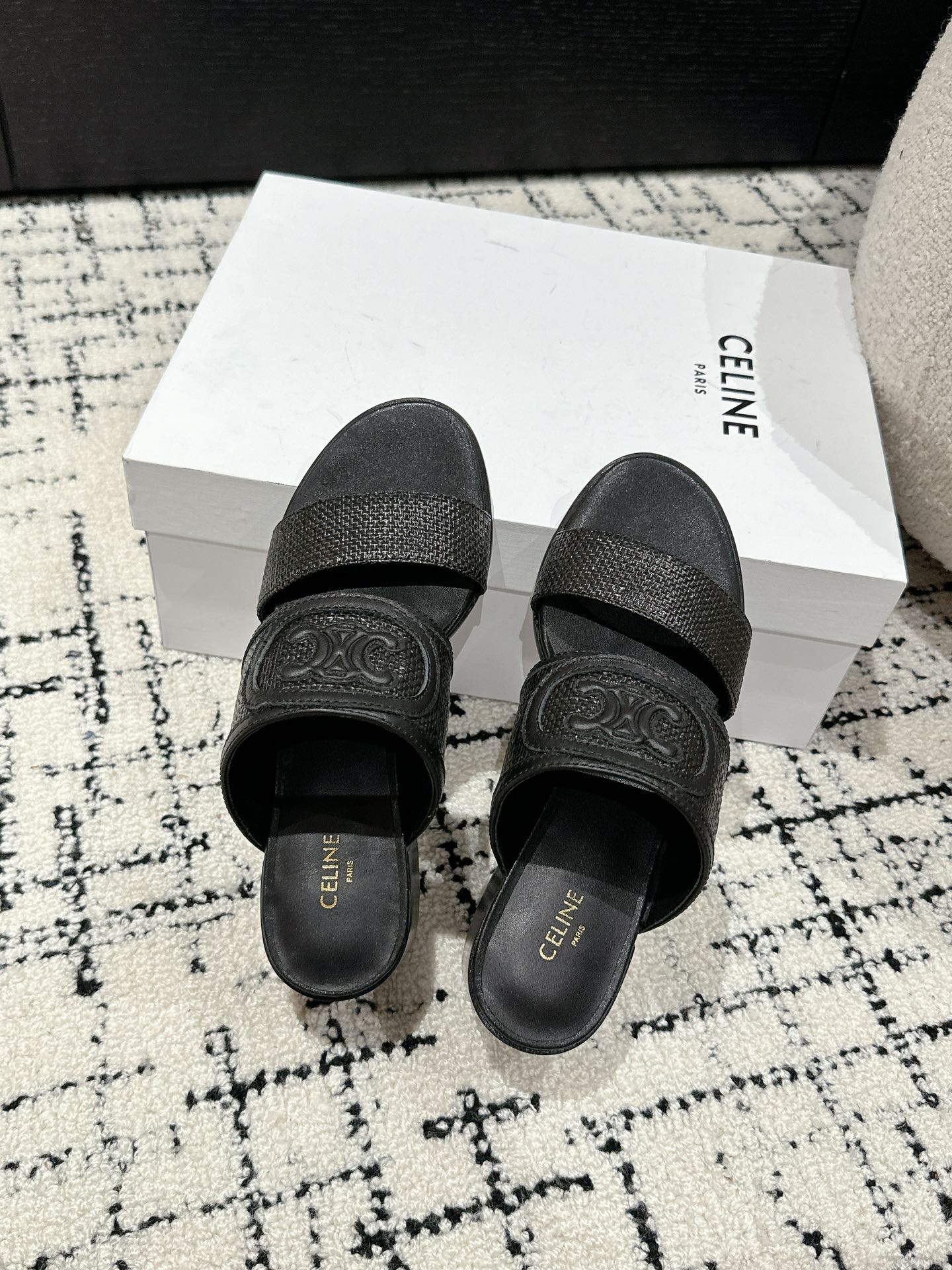 CELINE Flat Logo Slide Sanda