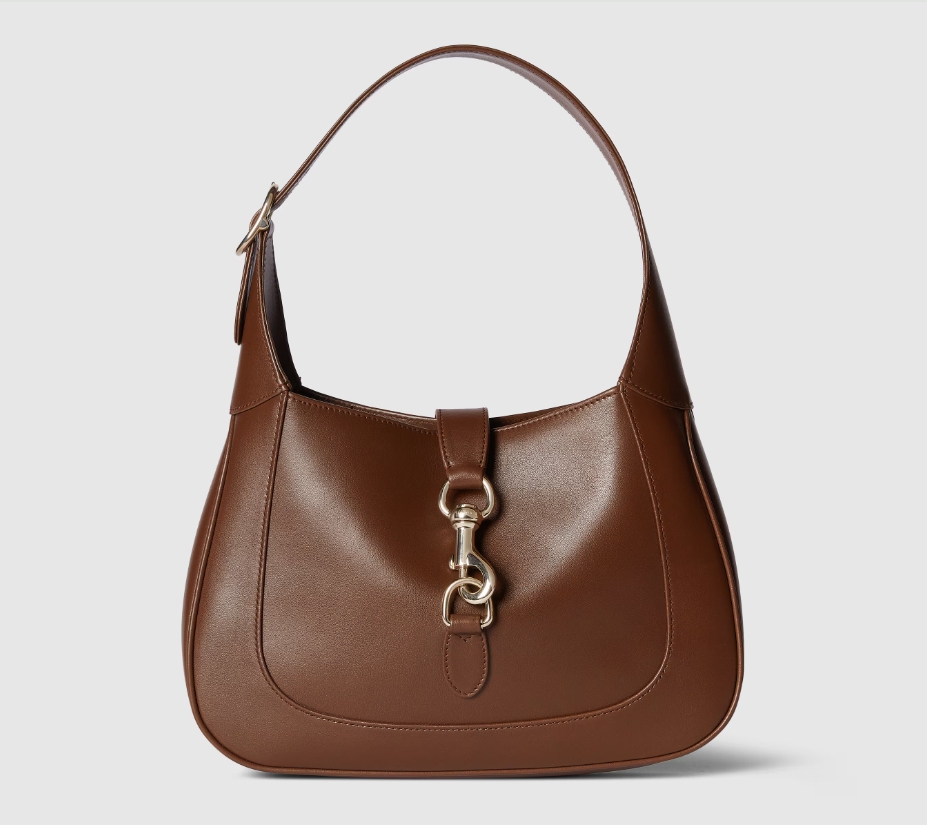 GUCCI JACKIE SMALL SHOULDER BAG-Brown-‎782849