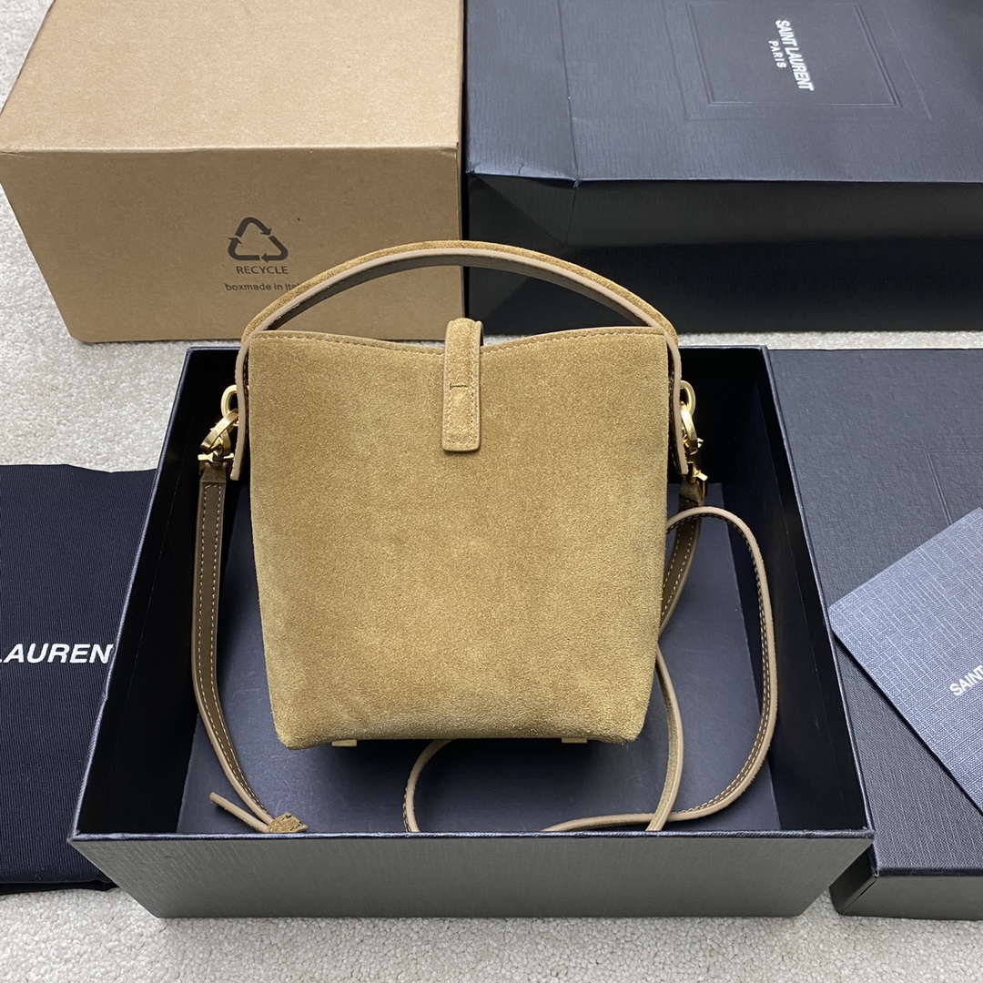 SAINT LAURENT ROSE Hobo in Blush Rose