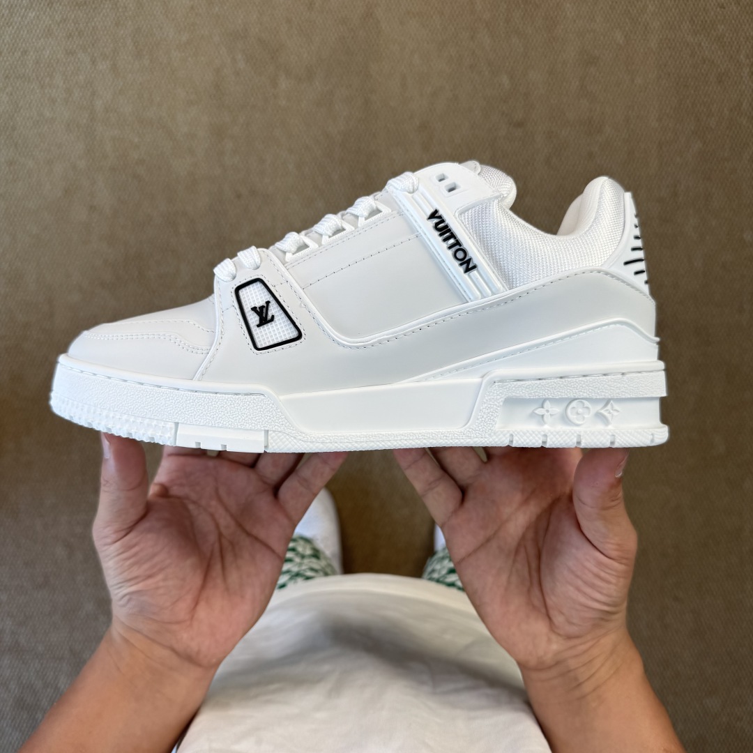 LV Trainer Sneaker White