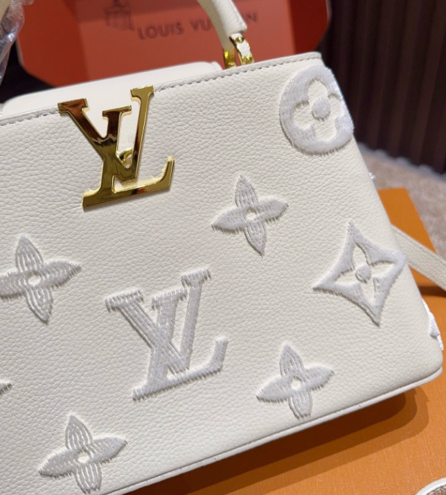 Louis Vuitton Capucines Handbag – White