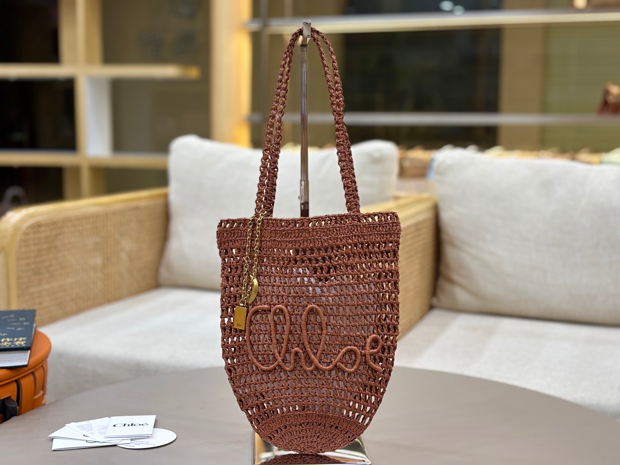 Chloé crochet-detail tote bag