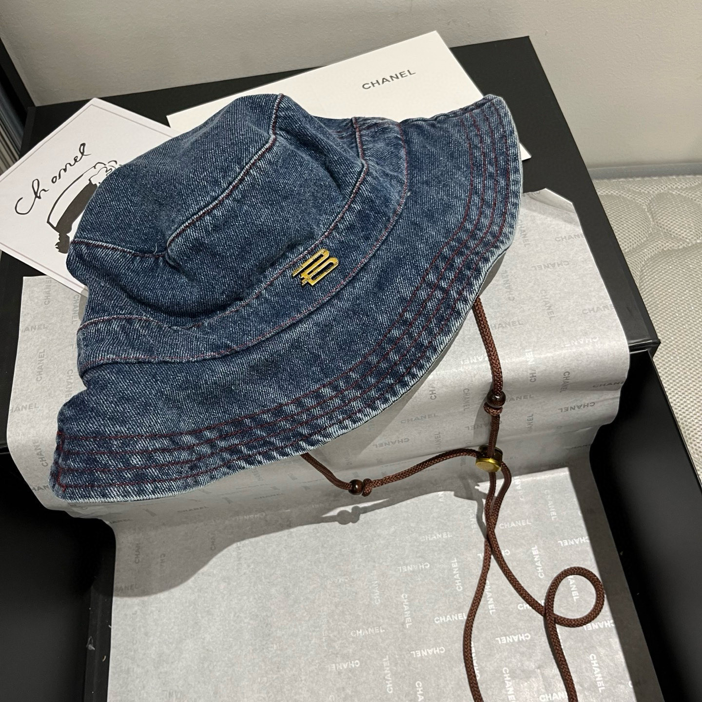 Balenciaga Denim Fisherman Hat