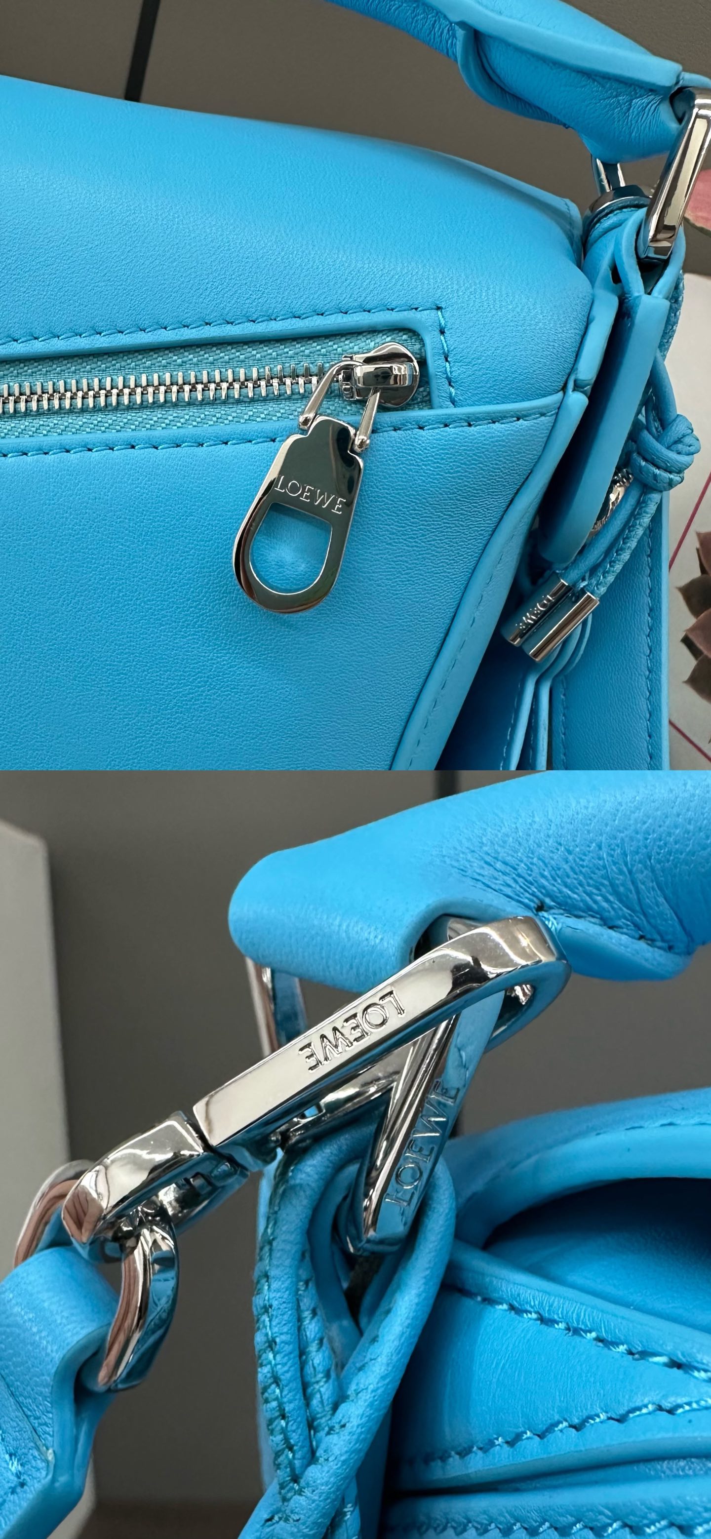 LOEWE-Small Nappa Leather Featherlight Puzzle Handbag