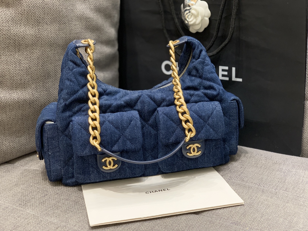 Chanel-2025-Denim Inspired Hobo Bag