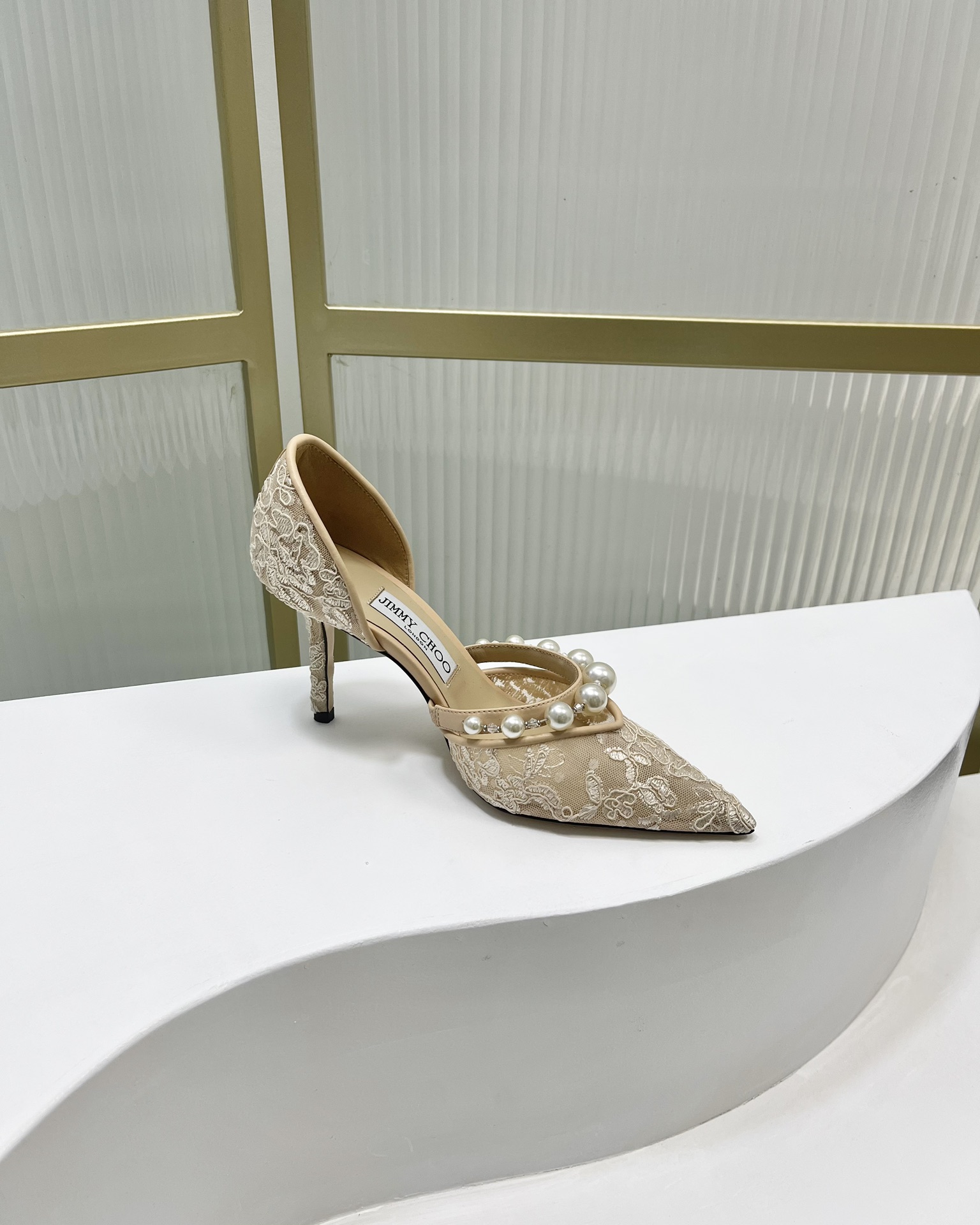 Jimmy choo new pointed toe lace shoes