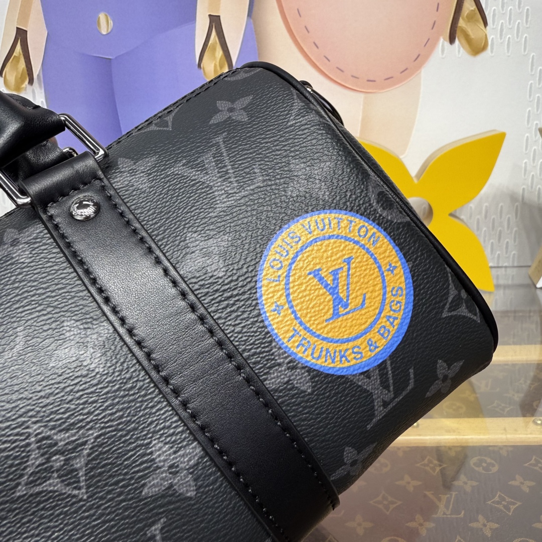 Louis Vuitton Keepall Bandoulière 25 – M01942 Monogram Ink Edition 🖤