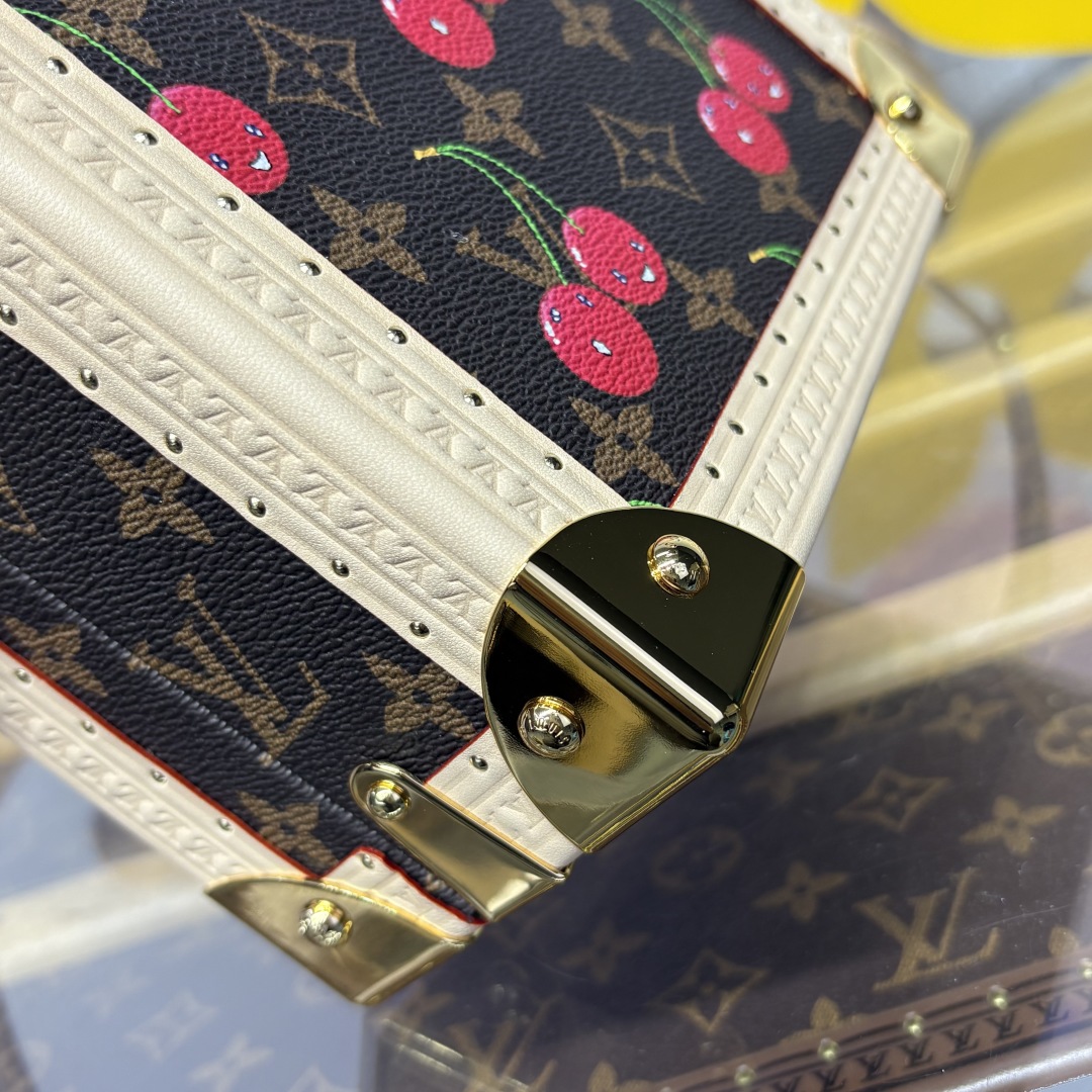 LV x TM M14040 Mini Square Trunk Cherry