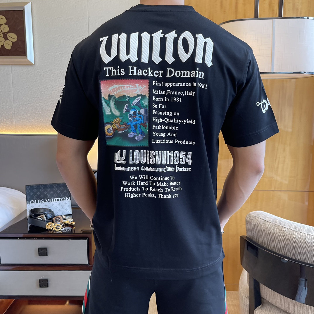 LV 2025SS Spring/Summer Trending Relaxed Fit T-Shirt