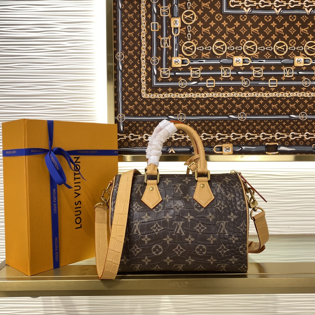 Louis Vuitton Speedy P9 Bandoulière 25 Crocodile Leather