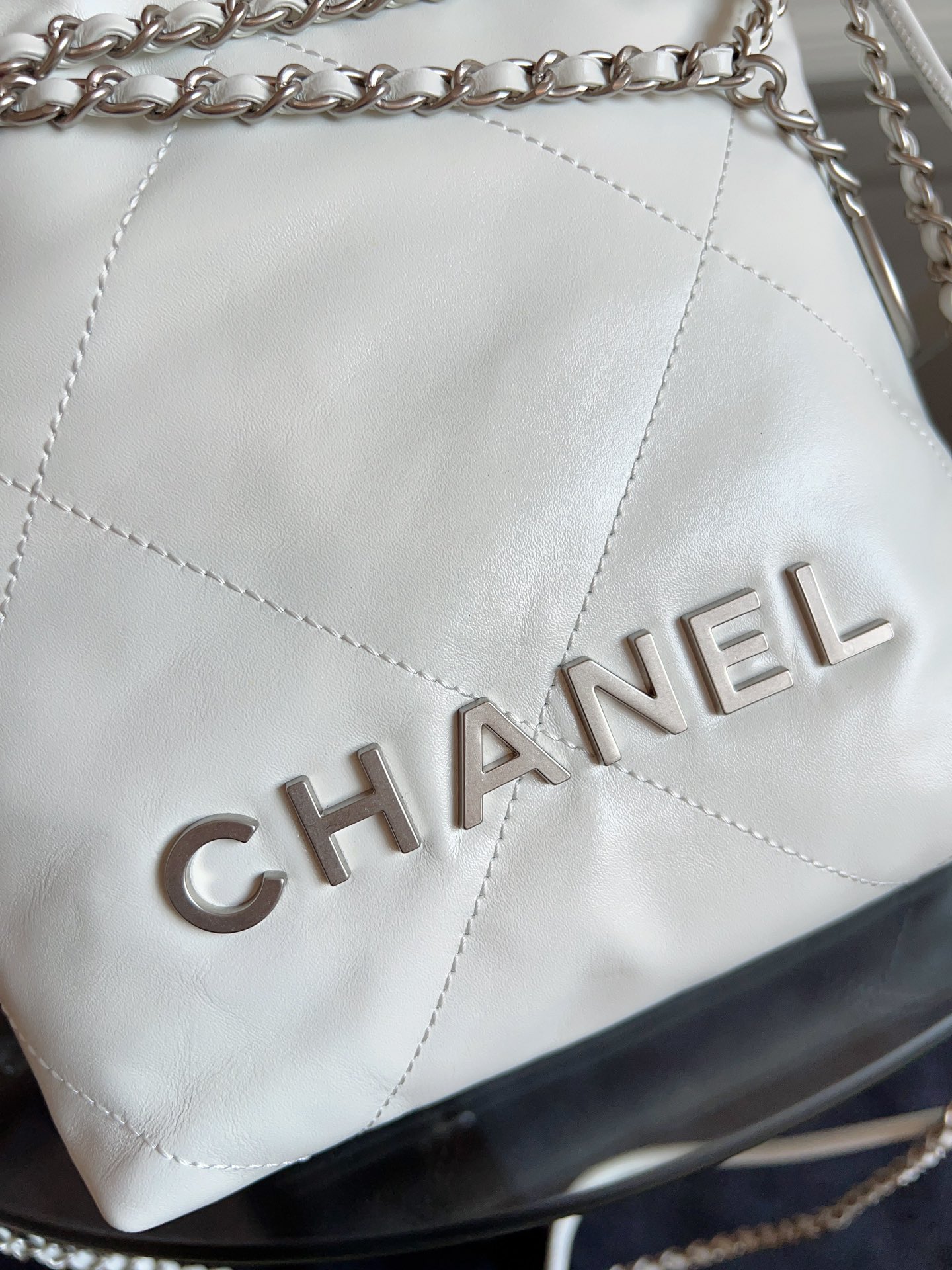 Chanel 22 Bag -White
