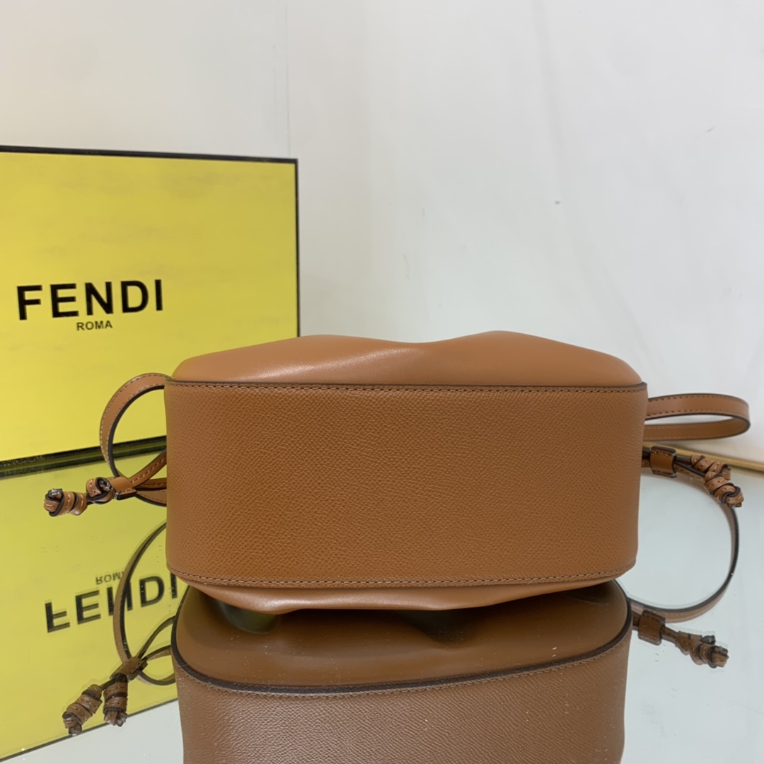 FENDI-Caramel FF Fabric Mini Bag