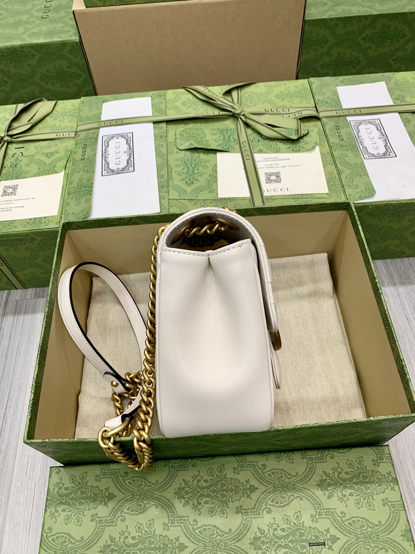 Gucci New White Mini Bag