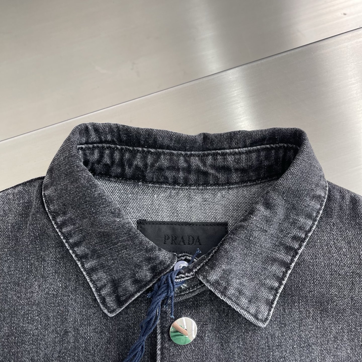 PRADA Logo Denim Shirt