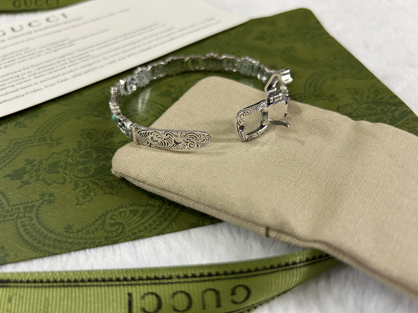 Gucci Turquoise Buckle Bracelet