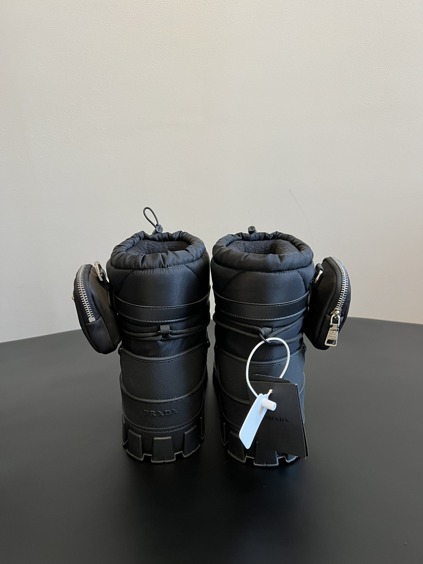 Prad down snow boots-black