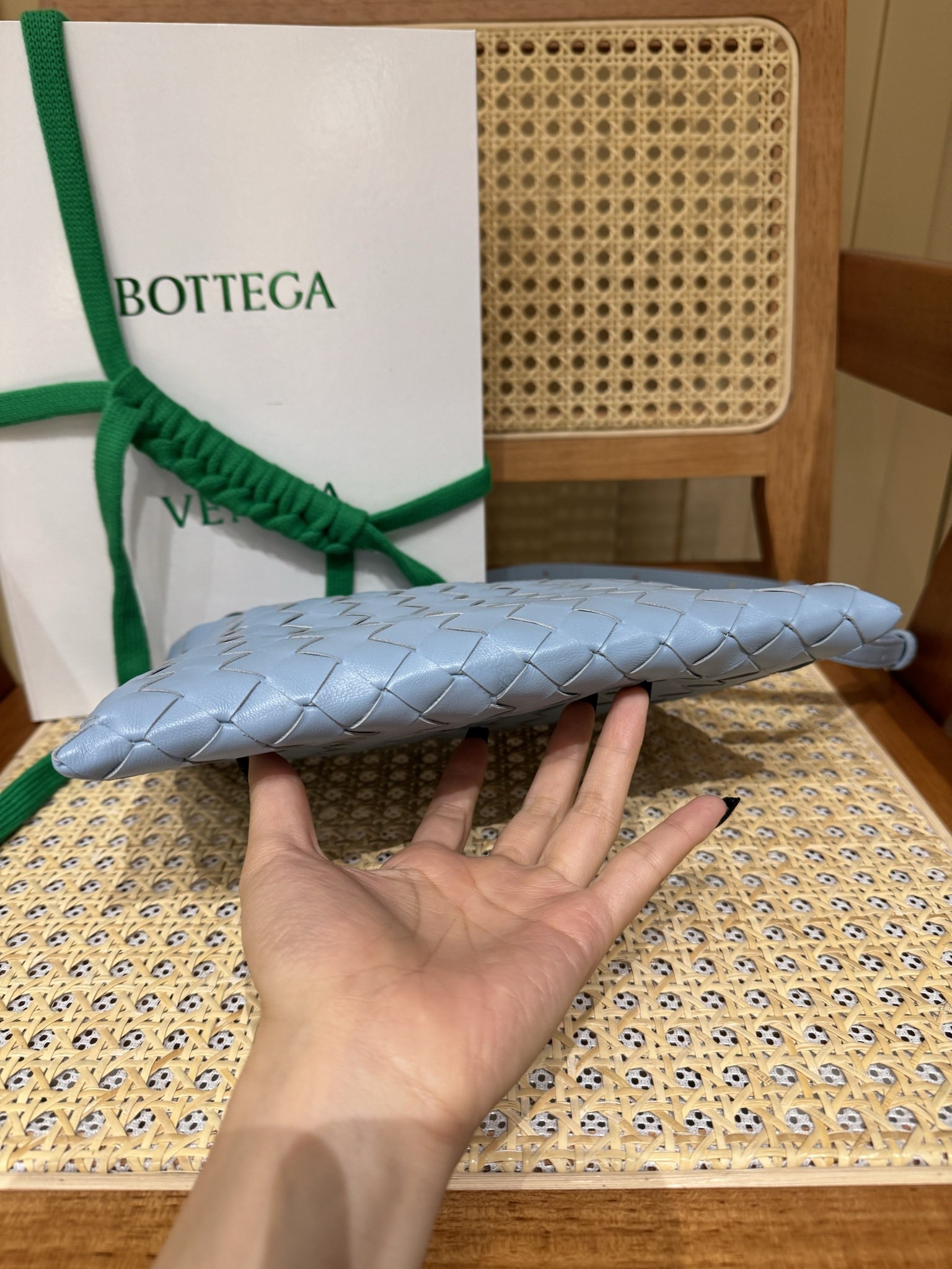 mini Hop crossbody bag Ice blue