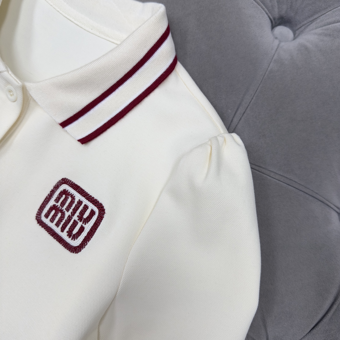 Miu Miu Letter Embroidery Youthful Set