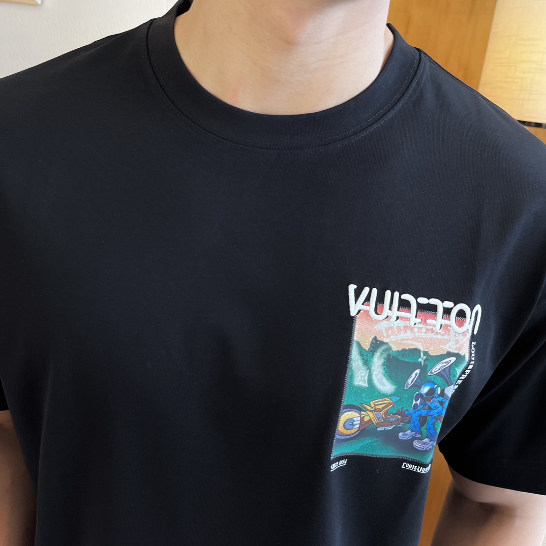 LV 2025SS Spring/Summer Trending Relaxed Fit T-Shirt