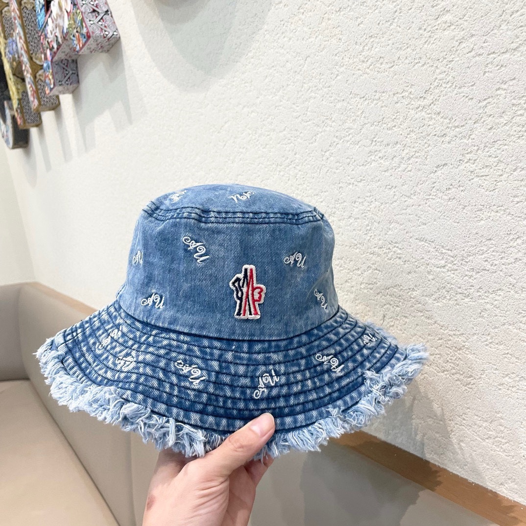 Moncler Denim Bucket Hat