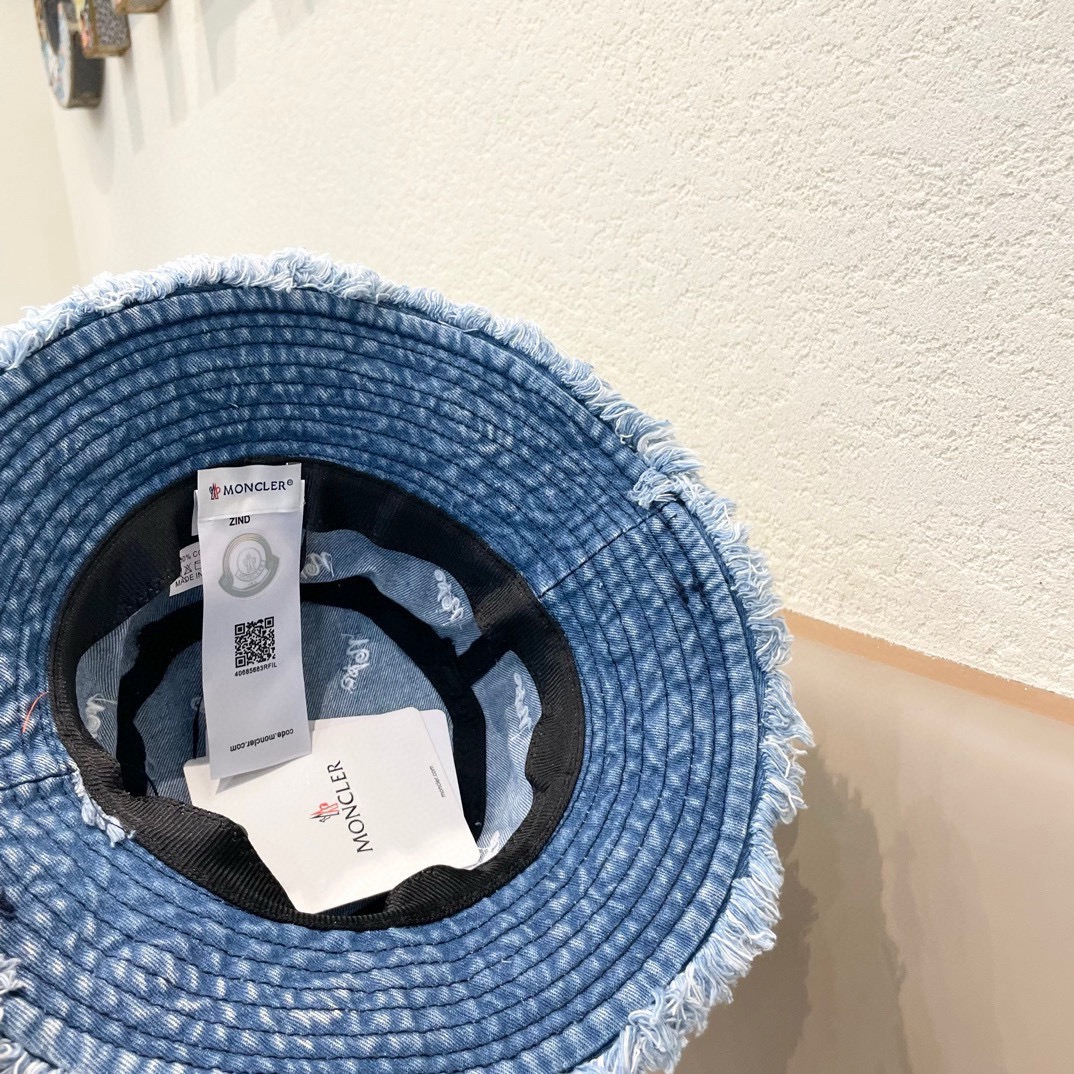 Moncler Denim Bucket Hat