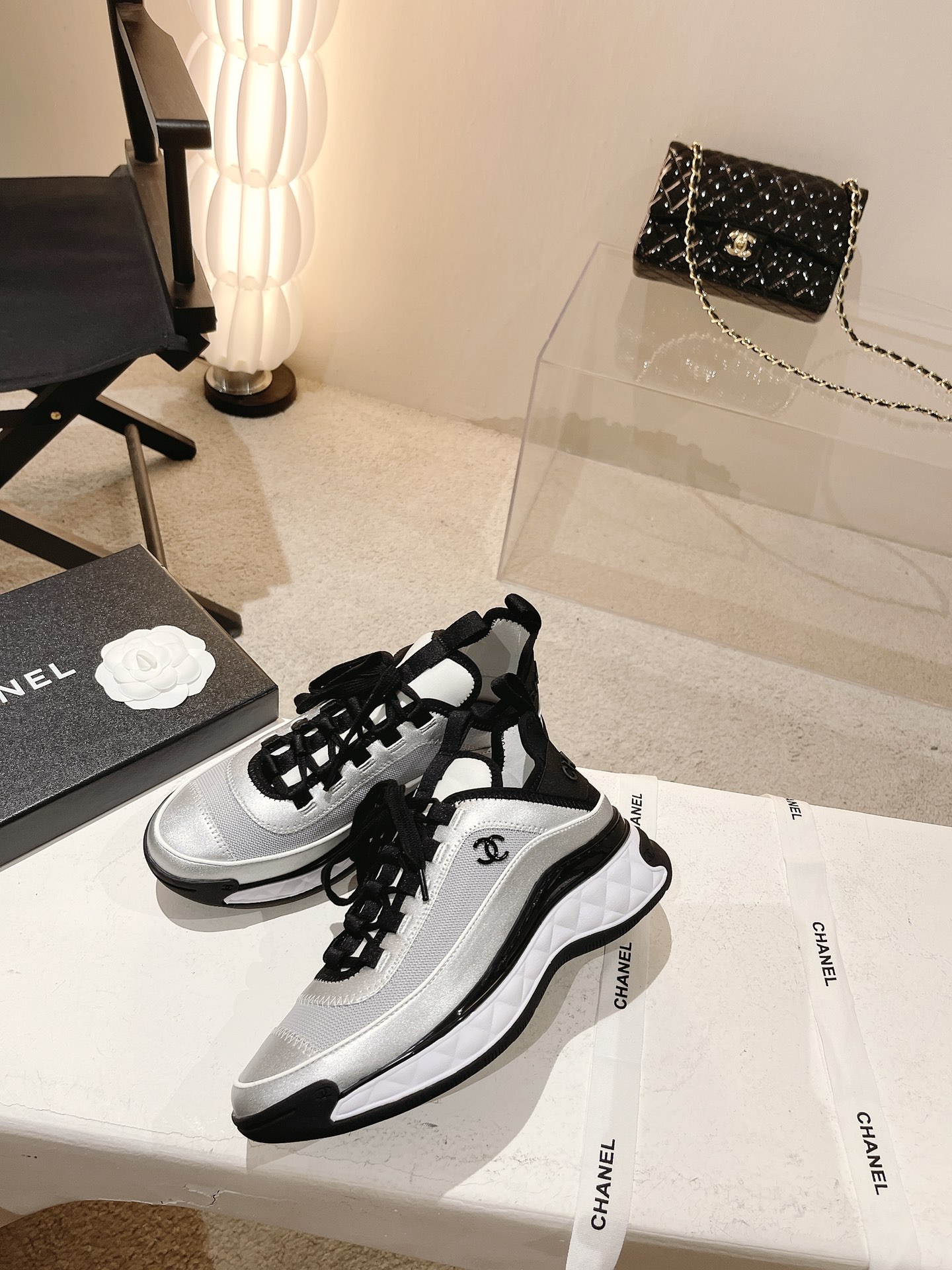 CHANEL Fabric Sneakers