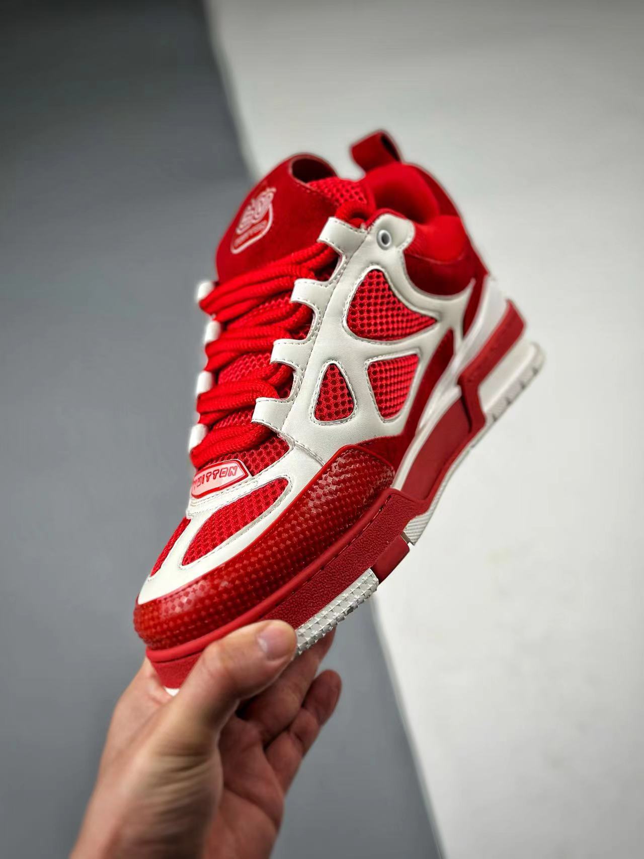 Louis Vuitton LV Skate Sneaker Since 54 Monogram Flowers Red 1AARS4