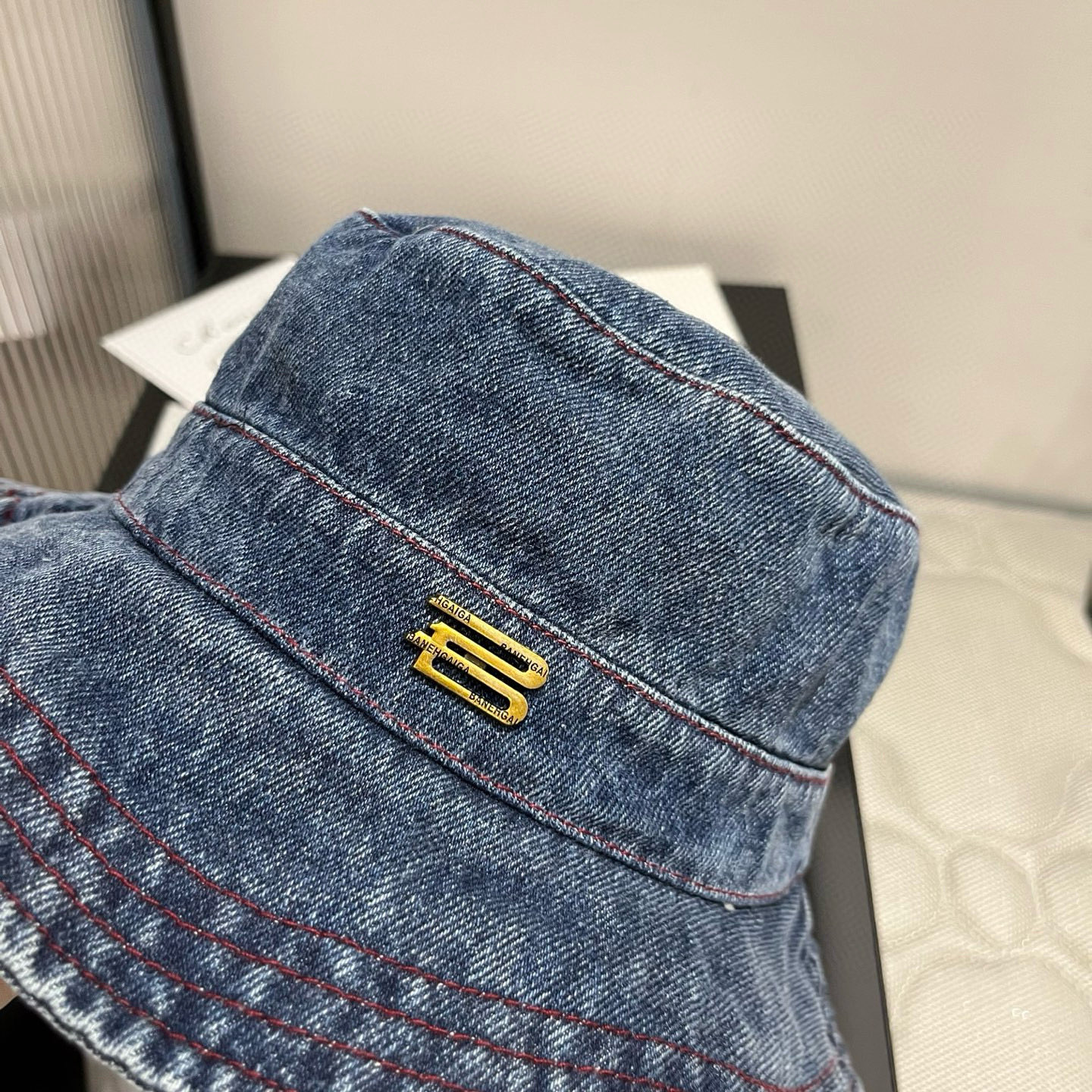 Balenciaga Denim Fisherman Hat