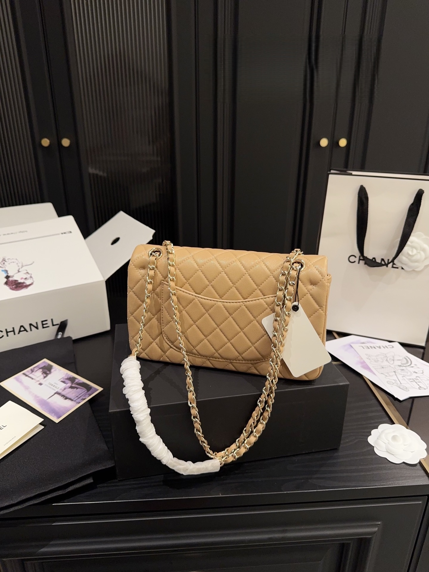 Chanel Classic Flap Bag – Caramel with Gold Hardware