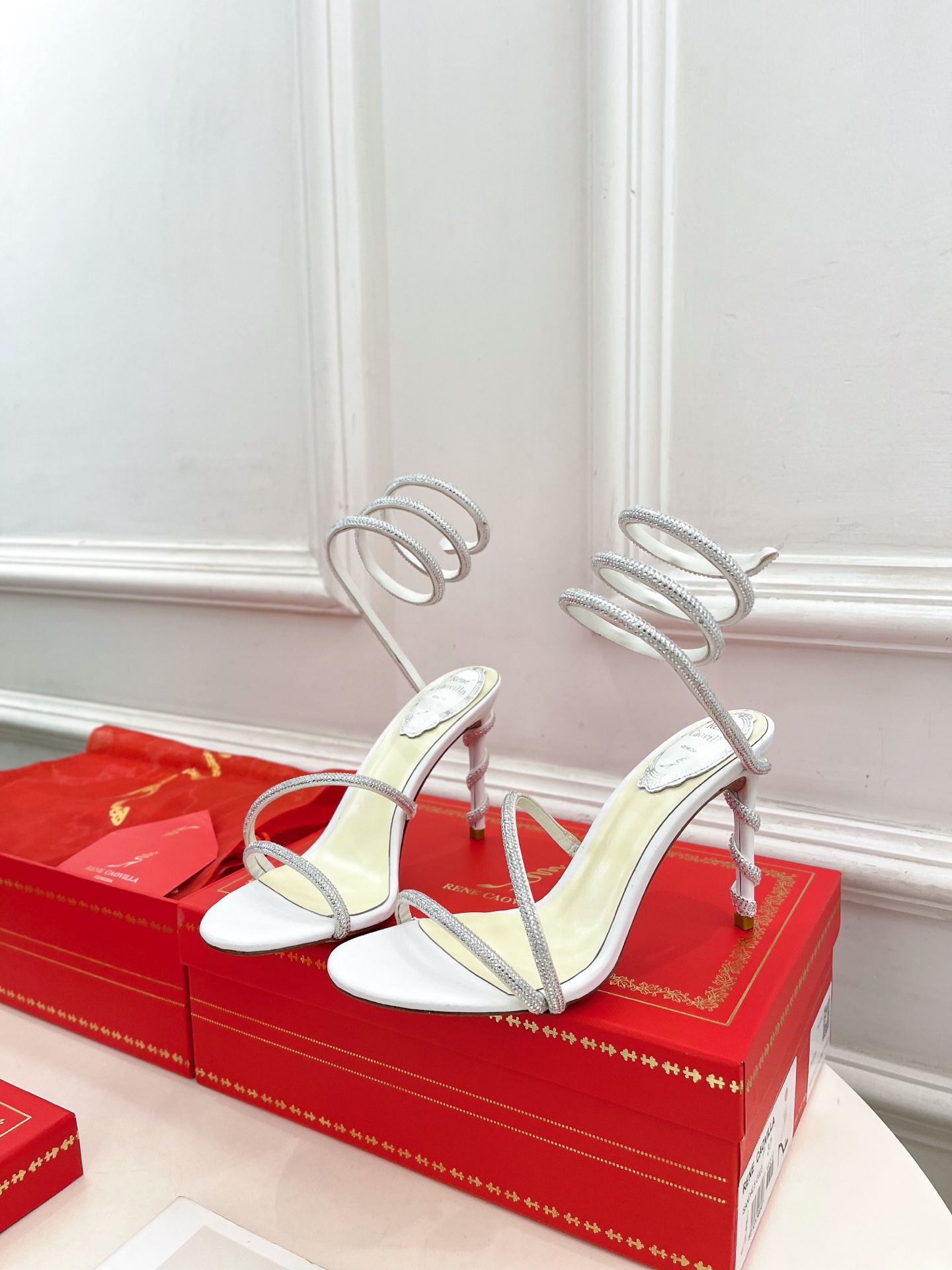 Rene Caovilla RC Crystal Serpent Sandals – 25SS Collection