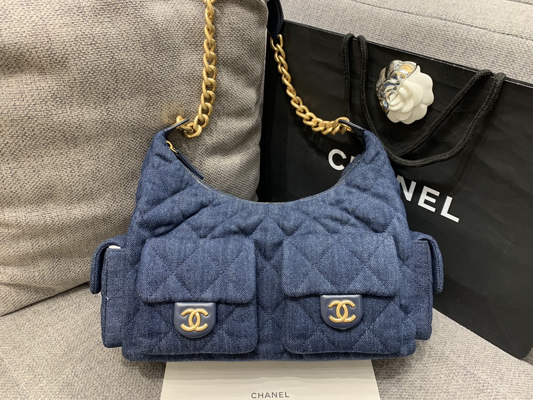 Chanel-2025-Denim Inspired Hobo Bag