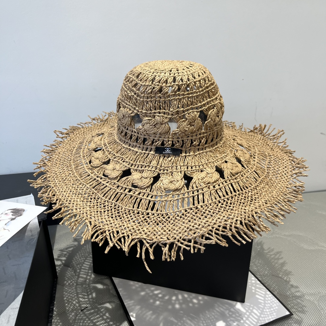 Chanel Bohemian-Style Straw Sun Hat