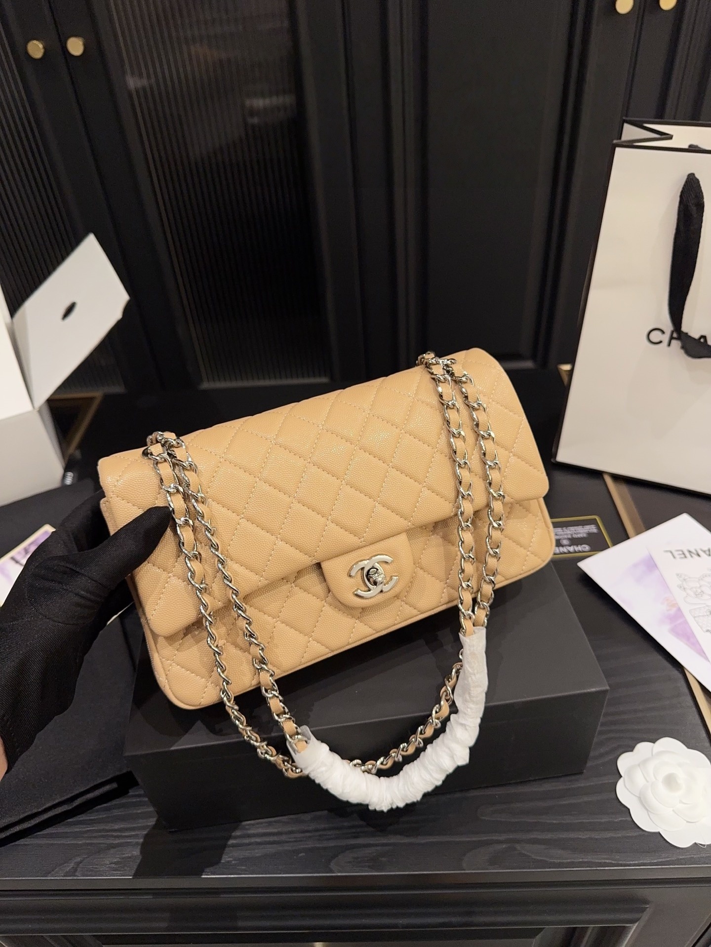 Chanel Classic Flap Bag-Caramel