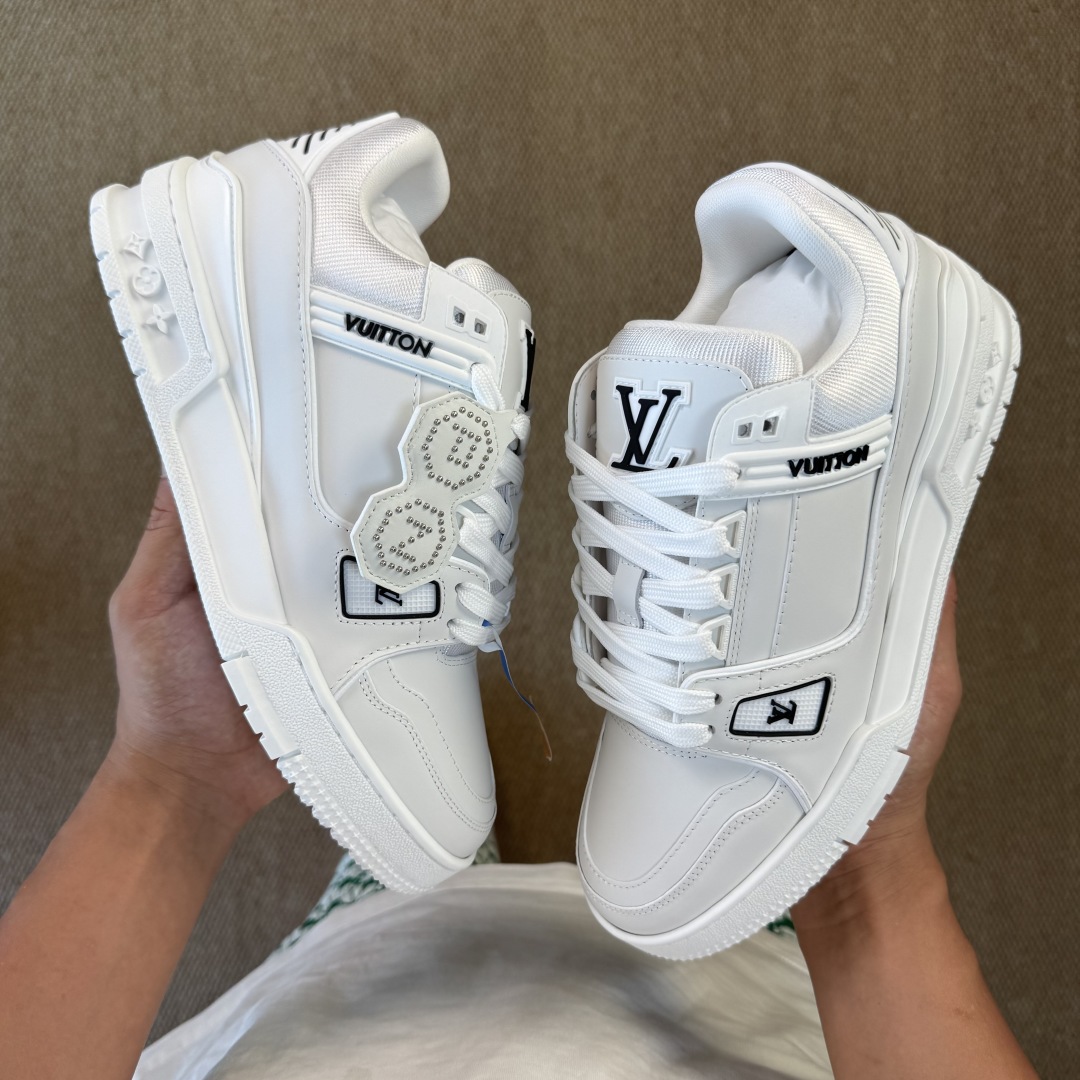 LV Trainer Sneaker White