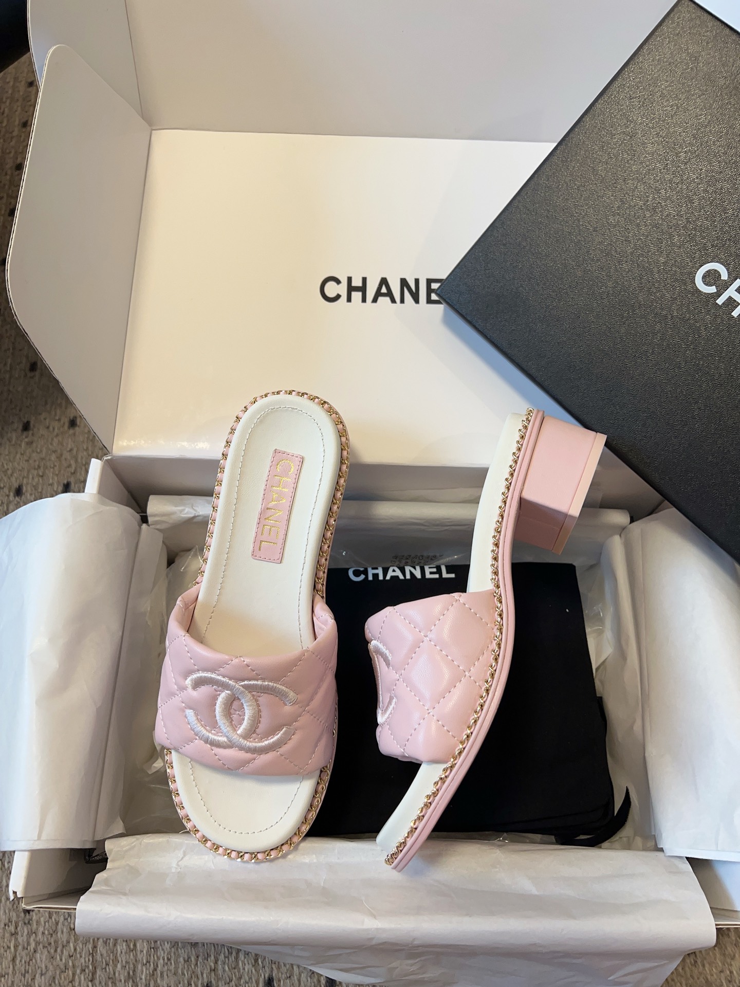 Chanel 25P Spring/Summer Lambskin Slides – New Arrival