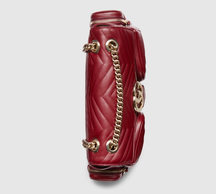 GG MARMONT SMALL MULTI-POCKET BAG-Red-795228