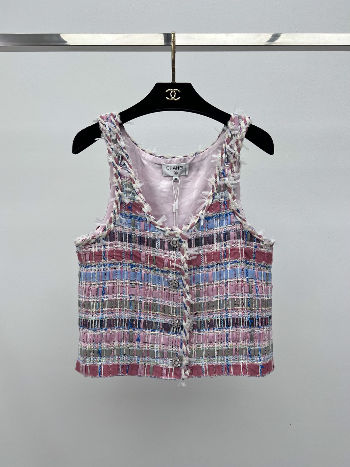 Chanel Multicolor Woven Vest
