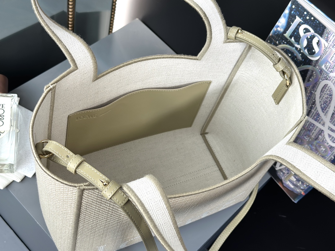 LOEWE Font Tote Jacquard Canvas