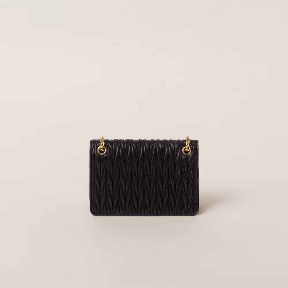 Matelassé nappa leather mini-bag