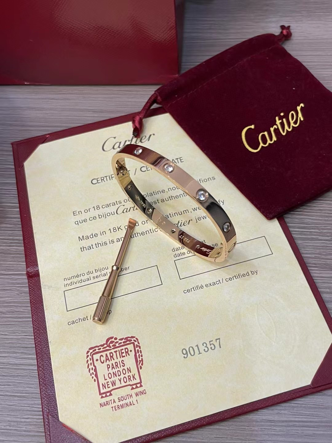 Cartier 10-Diamond Bracelet