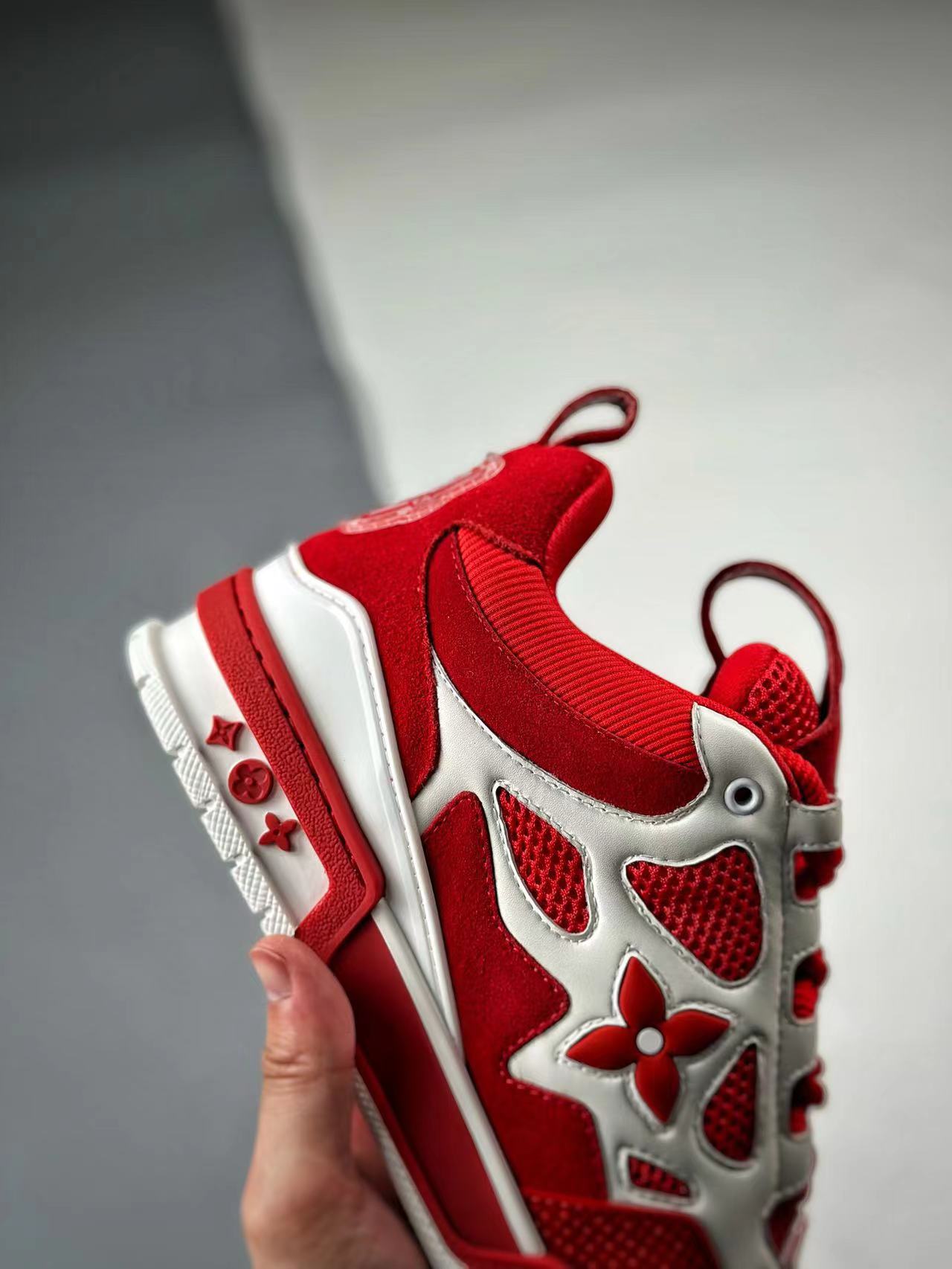 Louis Vuitton LV Skate Sneaker Since 54 Monogram Flowers Red 1AARS4